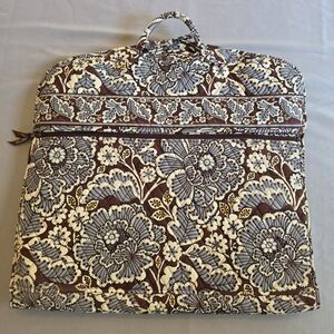 Vera Bradley Vintage Blue & Brown Floral Garment Bag~Great Condition!!!